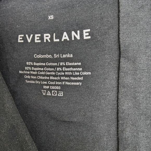 NEW Everlane Black V-Neck Long Sleeve Thong One-Piece Bodysuit - Picture 8 of 11